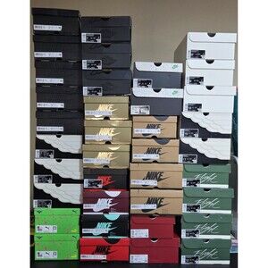 Lot 0f 52 Empty black&white Adult Jordan Boxes - Mens-Womens- Y Great Condition